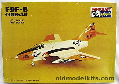 Hasegawa 1/72 Grumman F9F-8 Cougar Navy or Blue Angels Versions - Bagged - (F9F8), 1139 plastic model kit